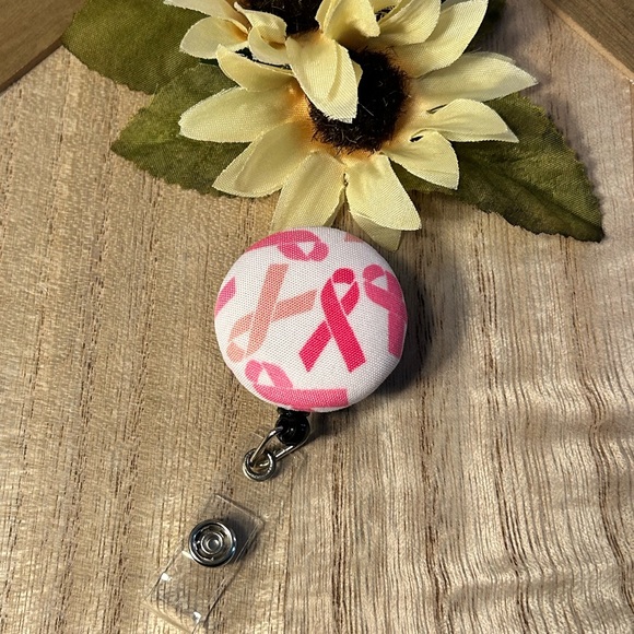 Pink Ribbon Breast Cancer 🎀 Badge Reel - Picture 1 of 1